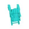 Outdoor Adirondack Chair & Ottoman Set – Turquoise