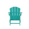 Outdoor Adirondack Chair & Ottoman Set – Turquoise