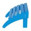 Outdoor Adirondack Chair & Ottoman Set – Pacific Blue