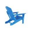 Outdoor Adirondack Chair & Ottoman Set – Pacific Blue