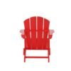 Outdoor Adirondack Chair & Ottoman Set – Red