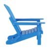Outdoor Adirondack Chair & Ottoman Set – Pacific Blue